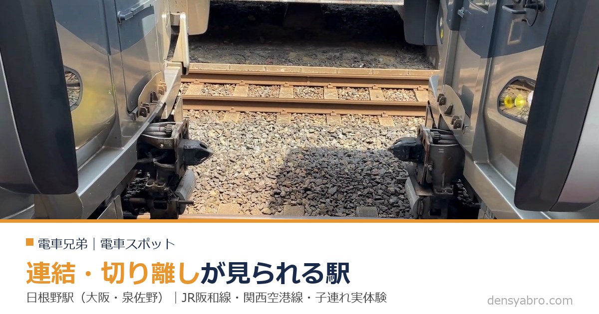 日根野駅｜電車の連結・切り離しが見られる駅【子連れ実体験】