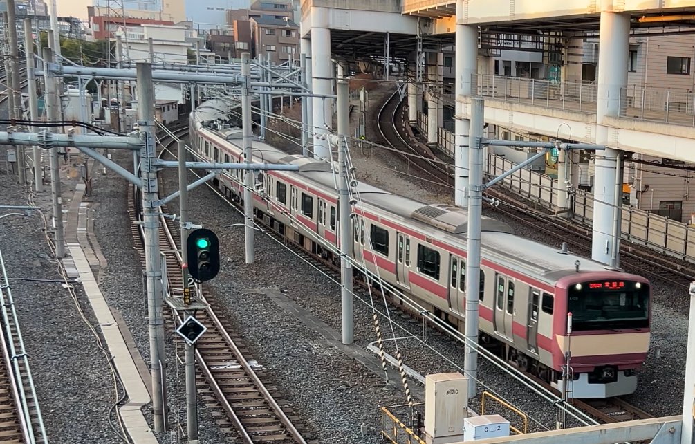 常磐線E531系の赤電ラッピング編成
